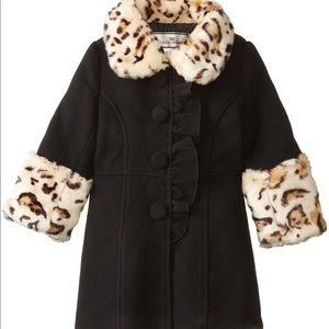 American Widgeon Leopard Faux Fur coat